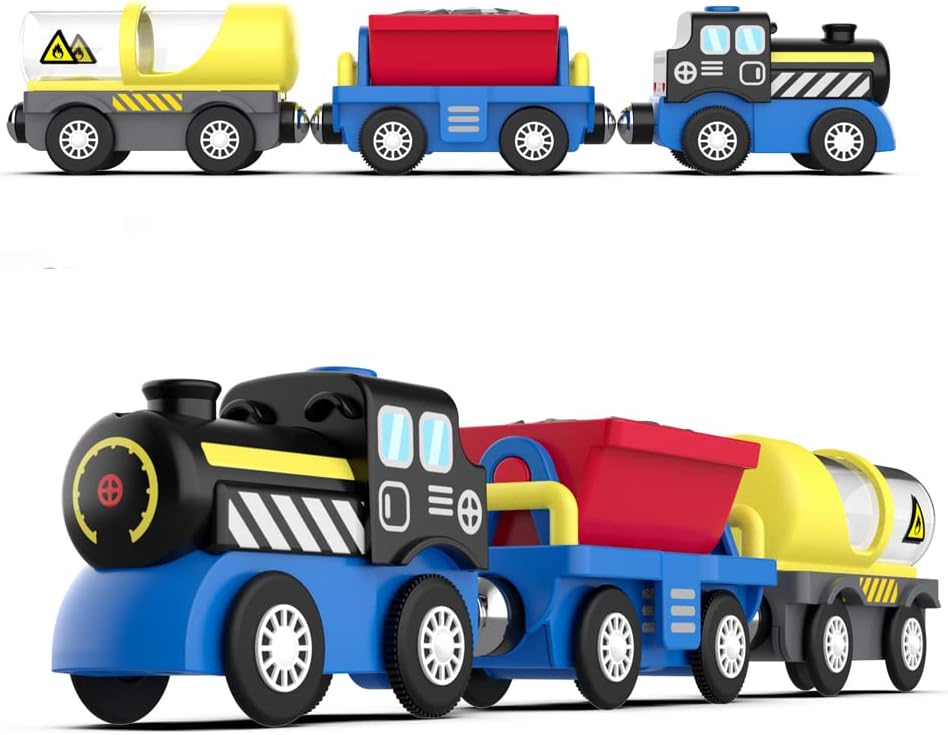 Battery Operated Locomotive Train, Engineering Fits All Train Set for Toddler