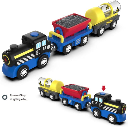 Battery Operated Locomotive Train, Engineering Fits All Train Set for Toddler
