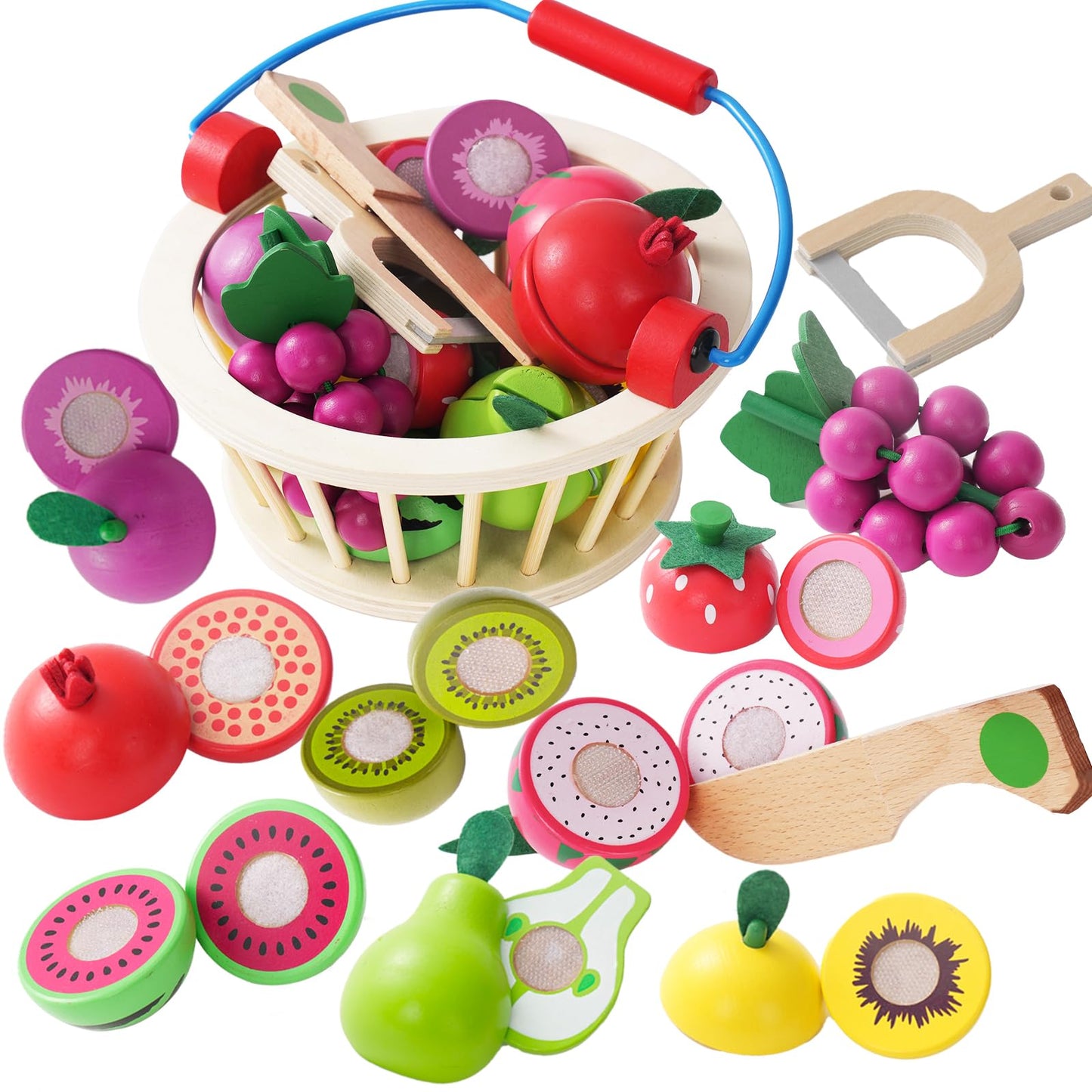Wooden Cuttable Vegetable Toys