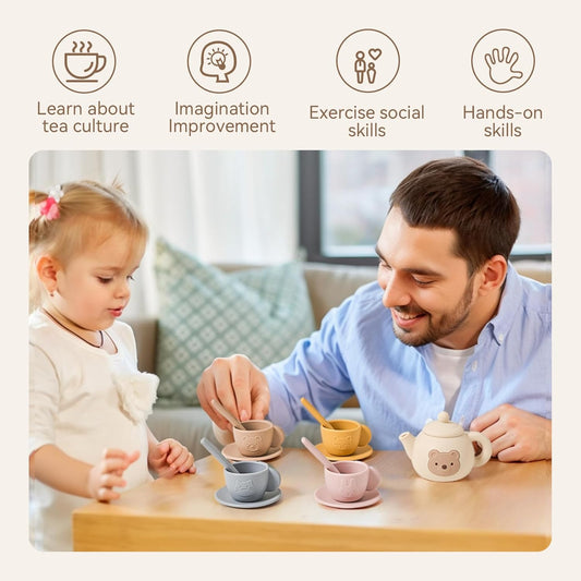 Tea Party Set for Little Girls 1-3 Kids Tea Set