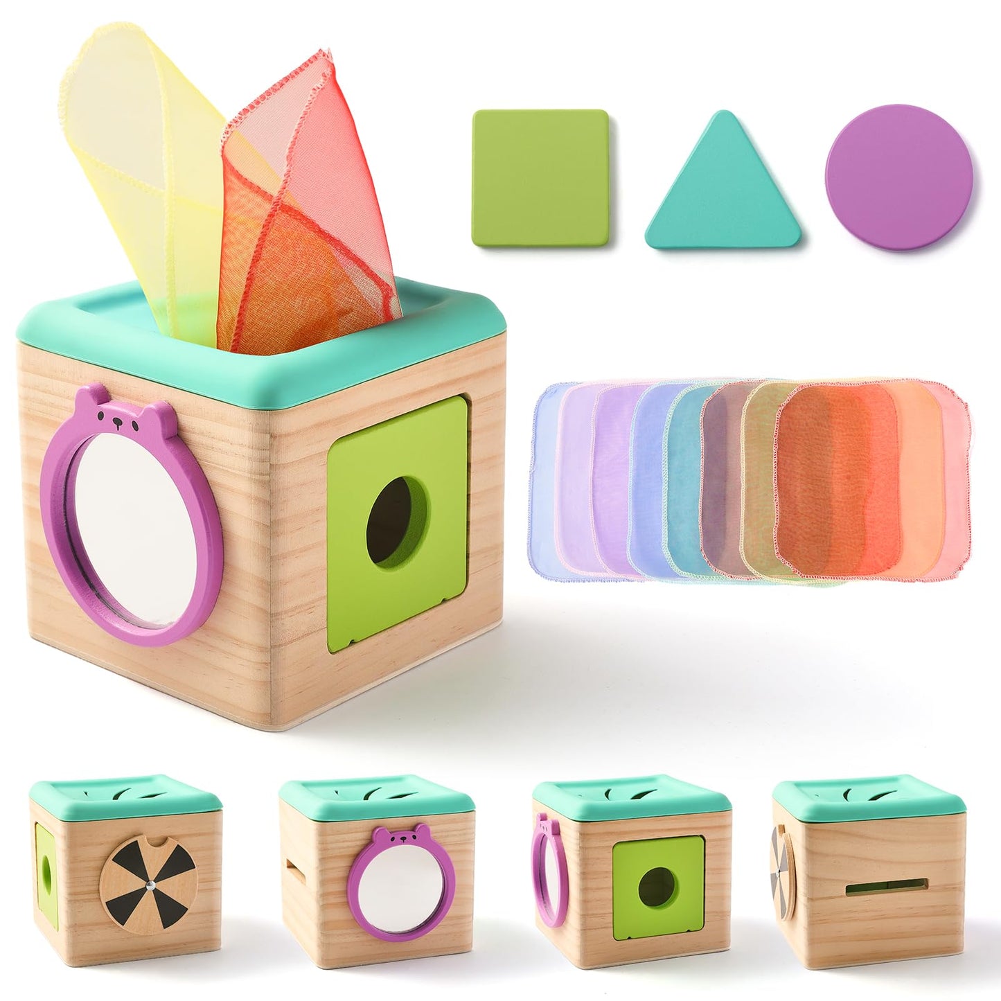 Baby Tissue Box Toy for Babies 6-12 Month