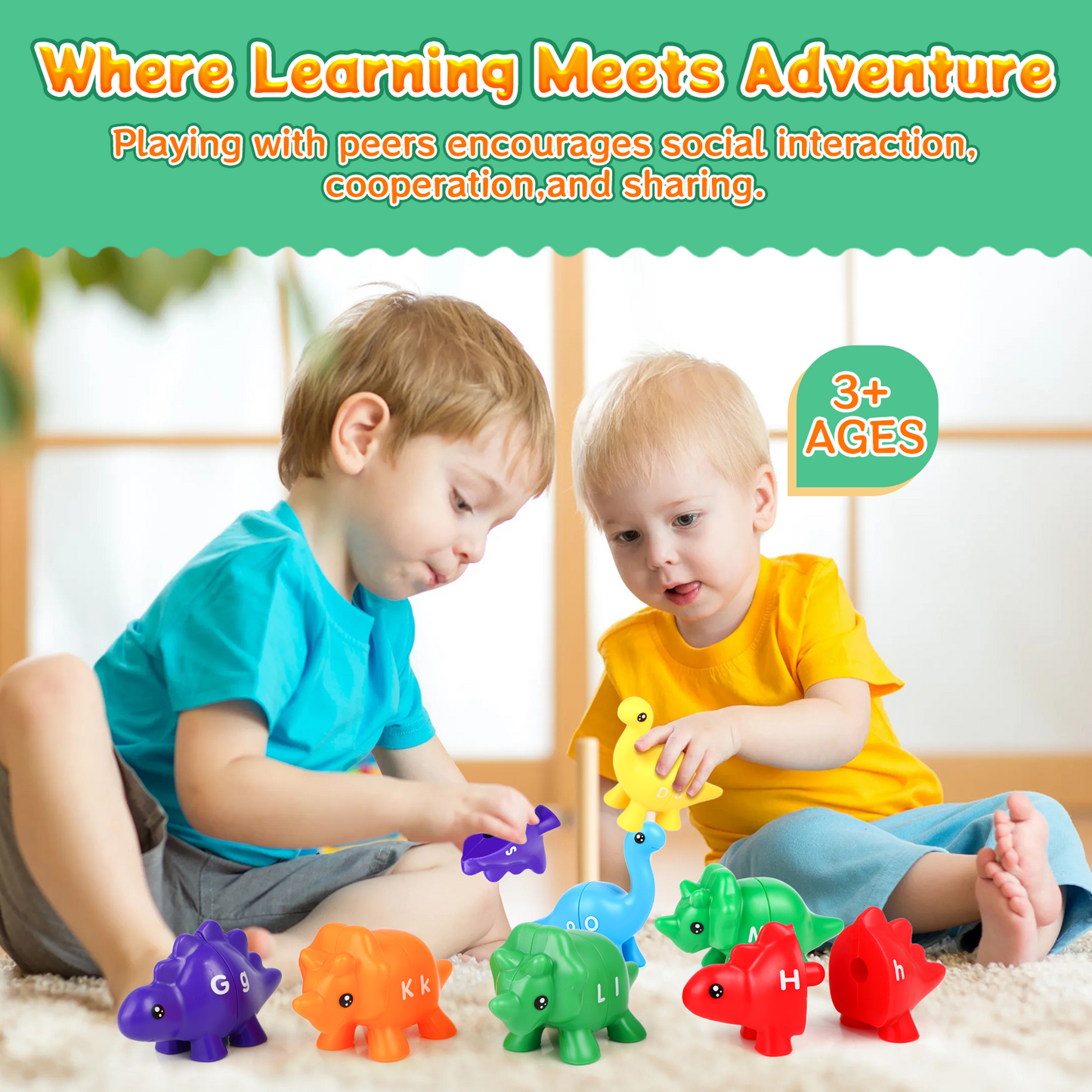 ABC Dinosaur Alphabet Match Game