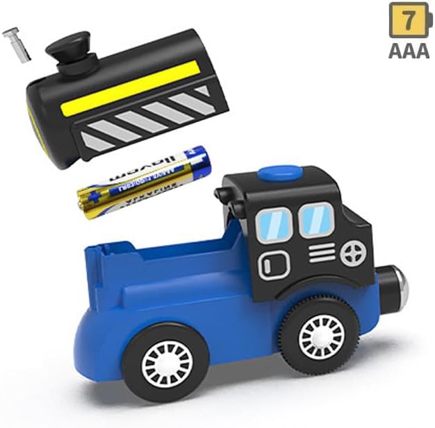 Battery Operated Locomotive Train, Engineering Fits All Train Set for Toddler