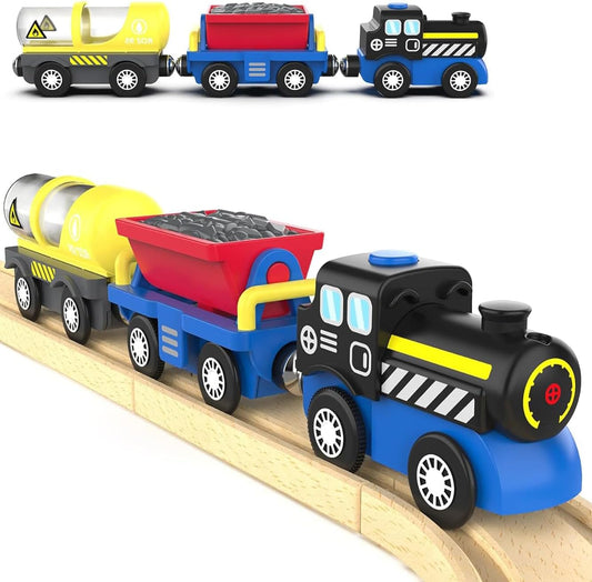 Battery Operated Locomotive Train, Engineering Fits All Train Set for Toddler