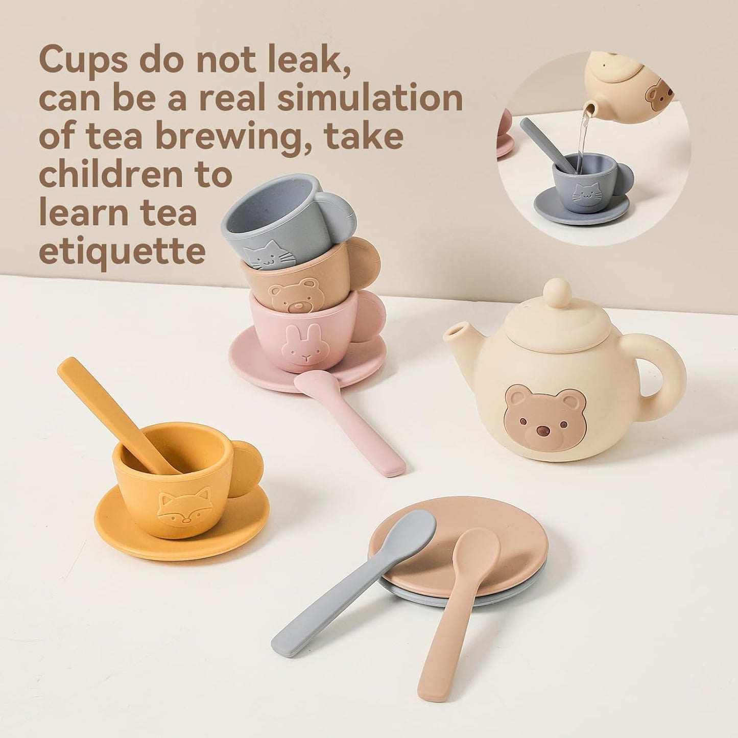 Tea Party Set for Little Girls 1-3 Kids Tea Set