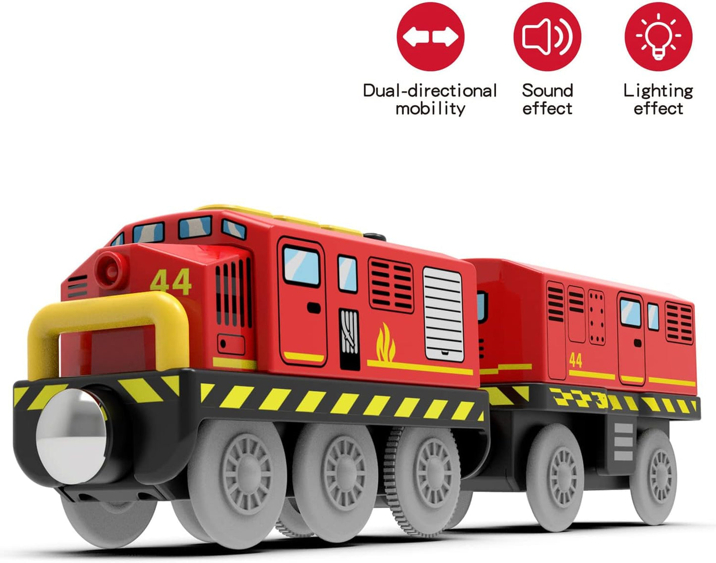Wooden Train Track Accessories Battery Operated Locomotive Train