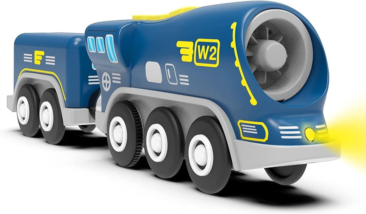 TOPLIVING Battery Operated Locomotive Train Compatible with Thomas, Brio, Chuggington