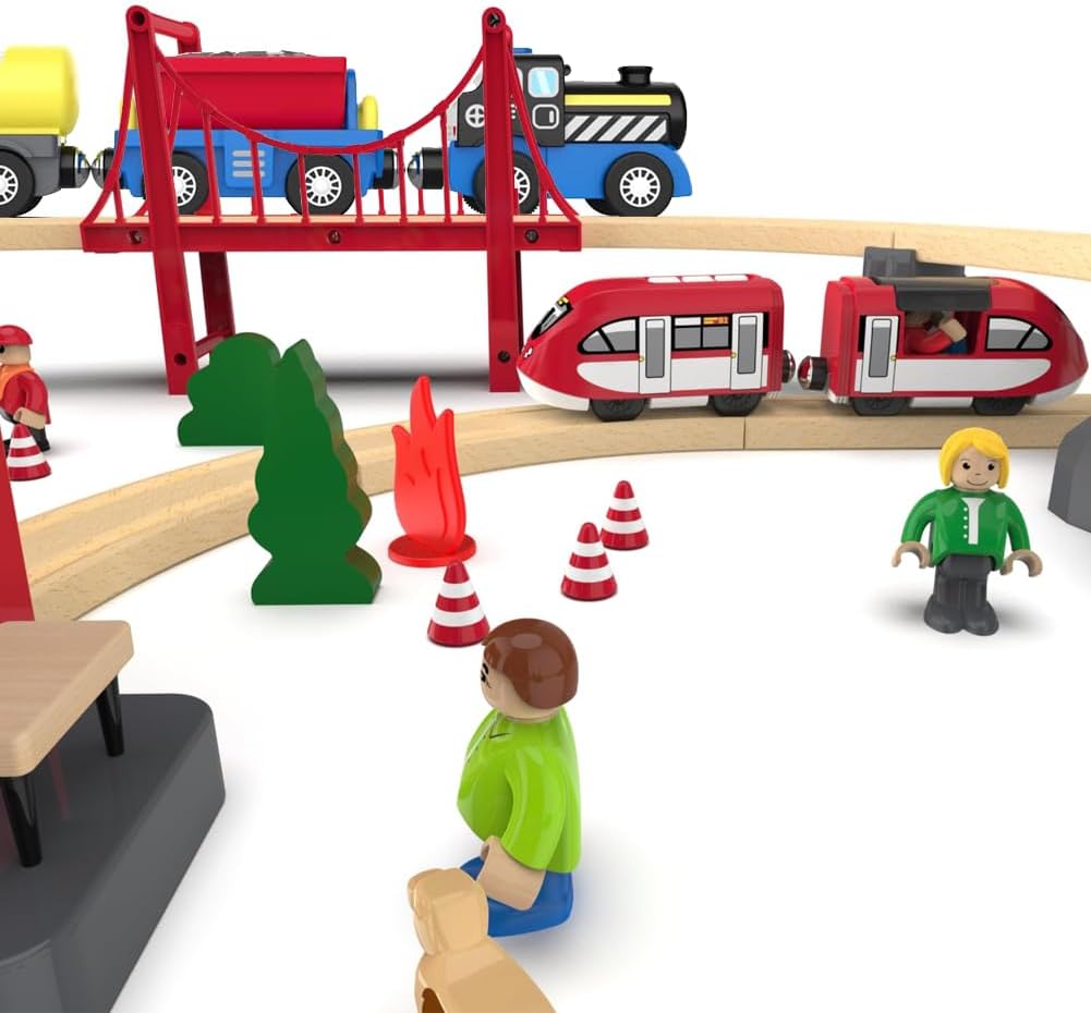 Battery Operated Locomotive Train, Engineering Fits All Train Set for Toddler