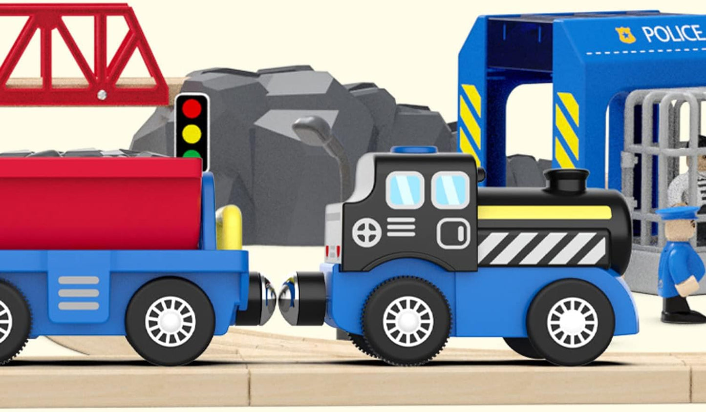 Battery Operated Locomotive Train, Engineering Fits All Train Set for Toddler