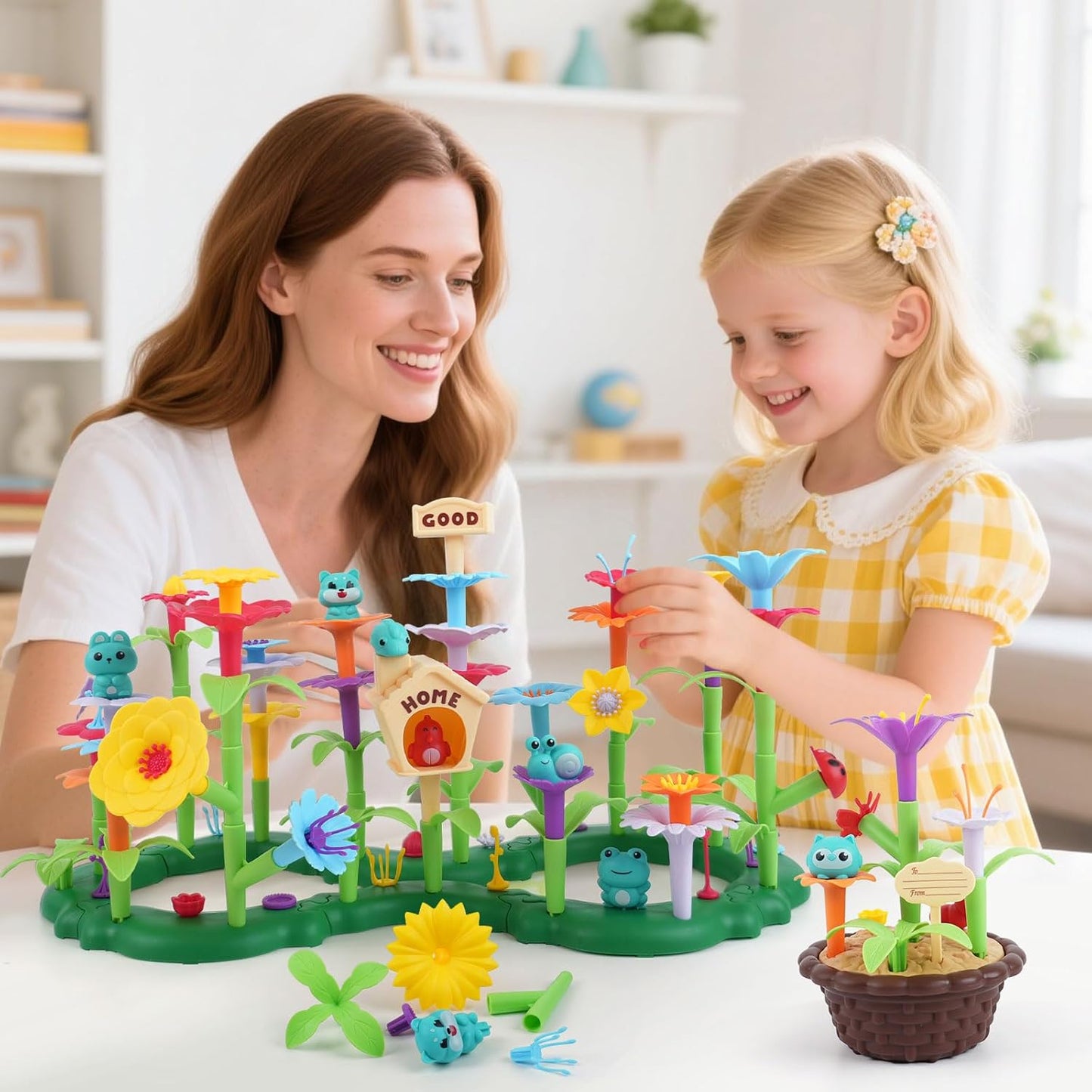 Flower Garden Building Toy for Toddler