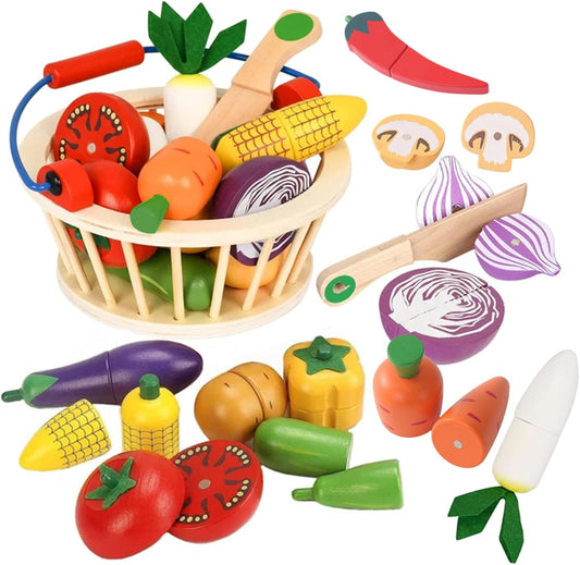 Wooden Cuttable Vegetable Toys