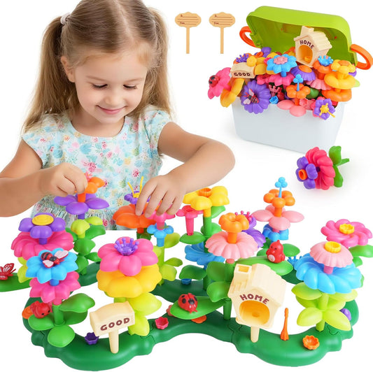 Flower Garden Building Toys for 3-7 Year Old Girls