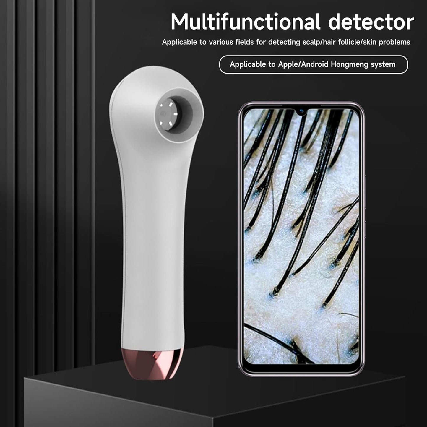 Wireless Dermatoscope Scalp Facial Skin Analyzer Machine Waterproof