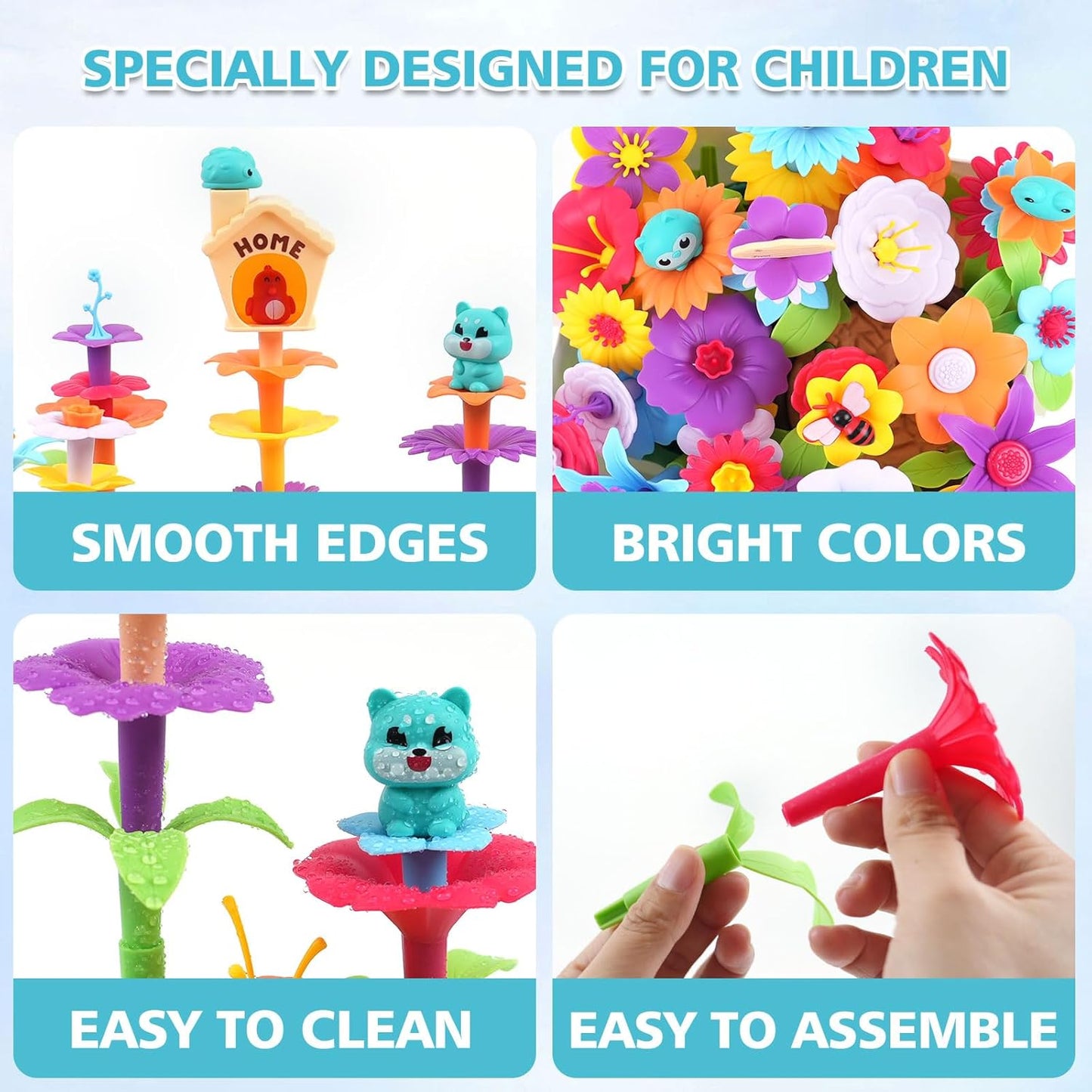 Flower Garden Building Toy for Toddler