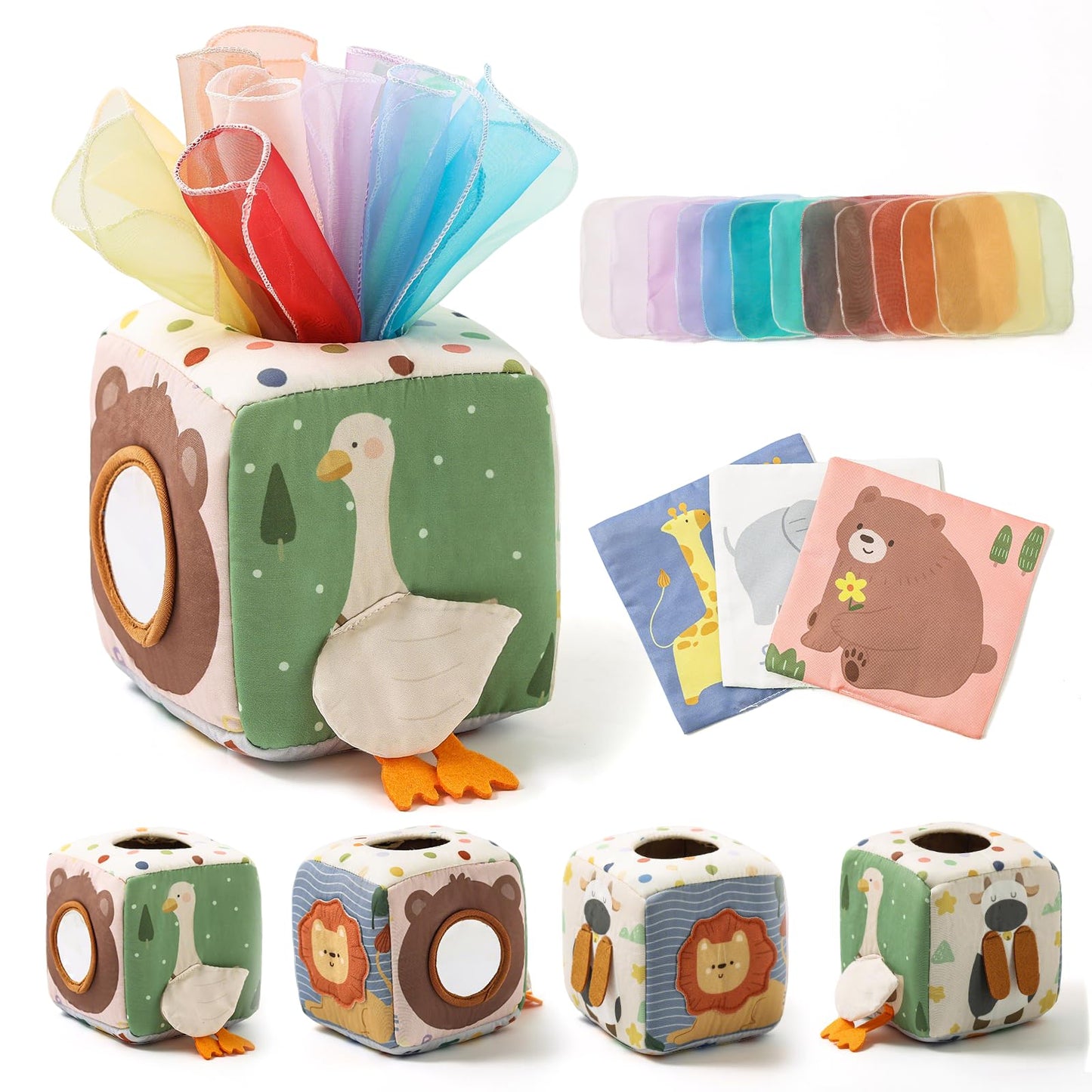 Baby Tissue Box Toy for Babies 6-12 Month