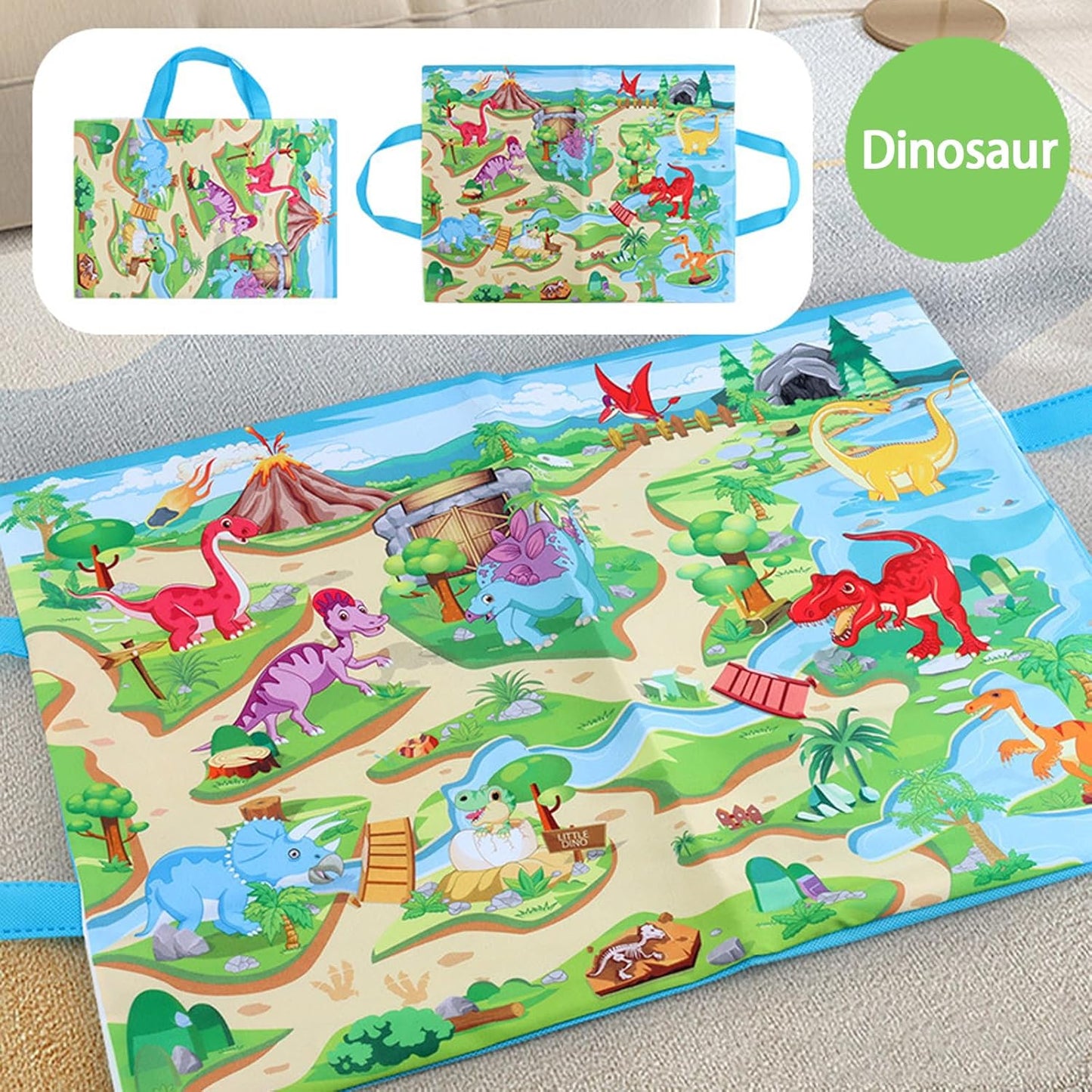 Montessori Wooden Dinosaur Train Set