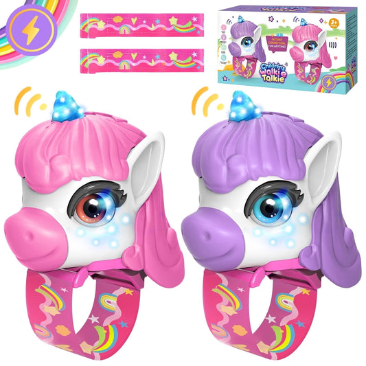 TOPLIVING Walkie Talkies for Kids,2 Pack Unicorn Walkie Talkies